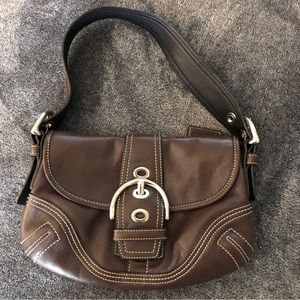 ✨ Sold ✨ NWOT Authentic Coaching Leather Brown Purse Bag